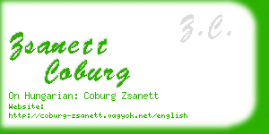 zsanett coburg business card